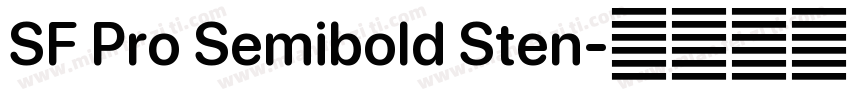 SF Pro Semibold Sten字体转换